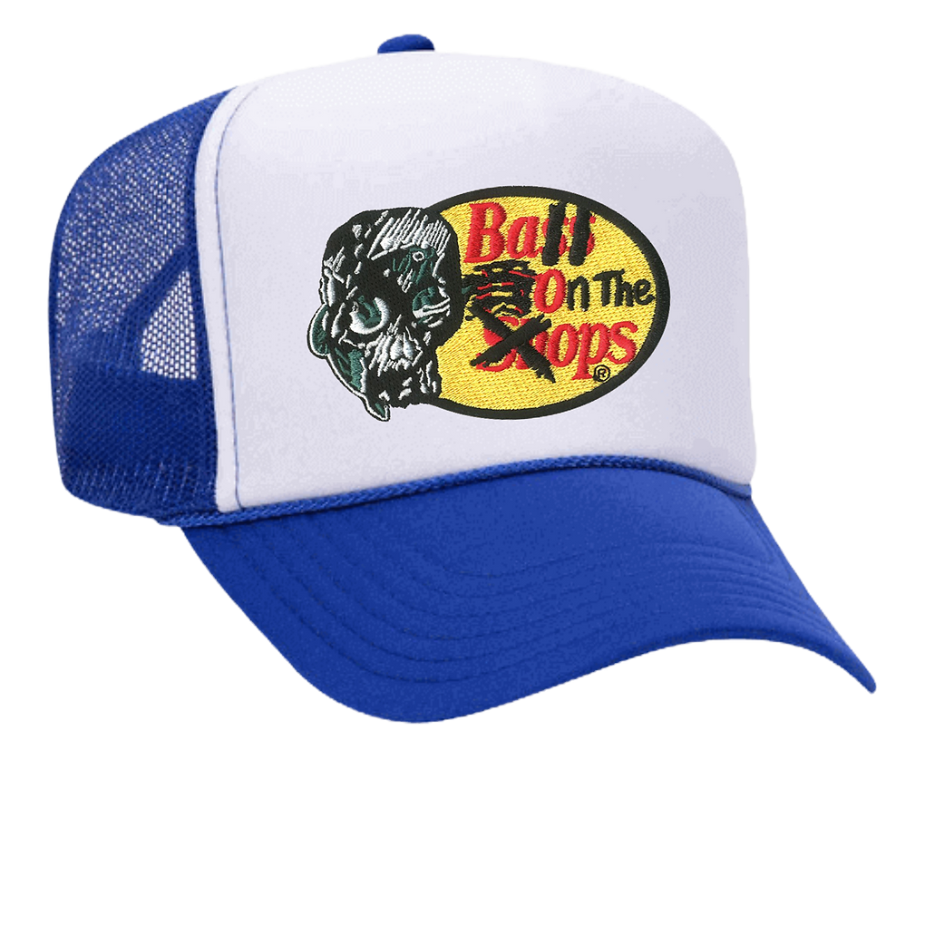 "BALL ON THE OPS 2 TONE TRUCKER HATS”