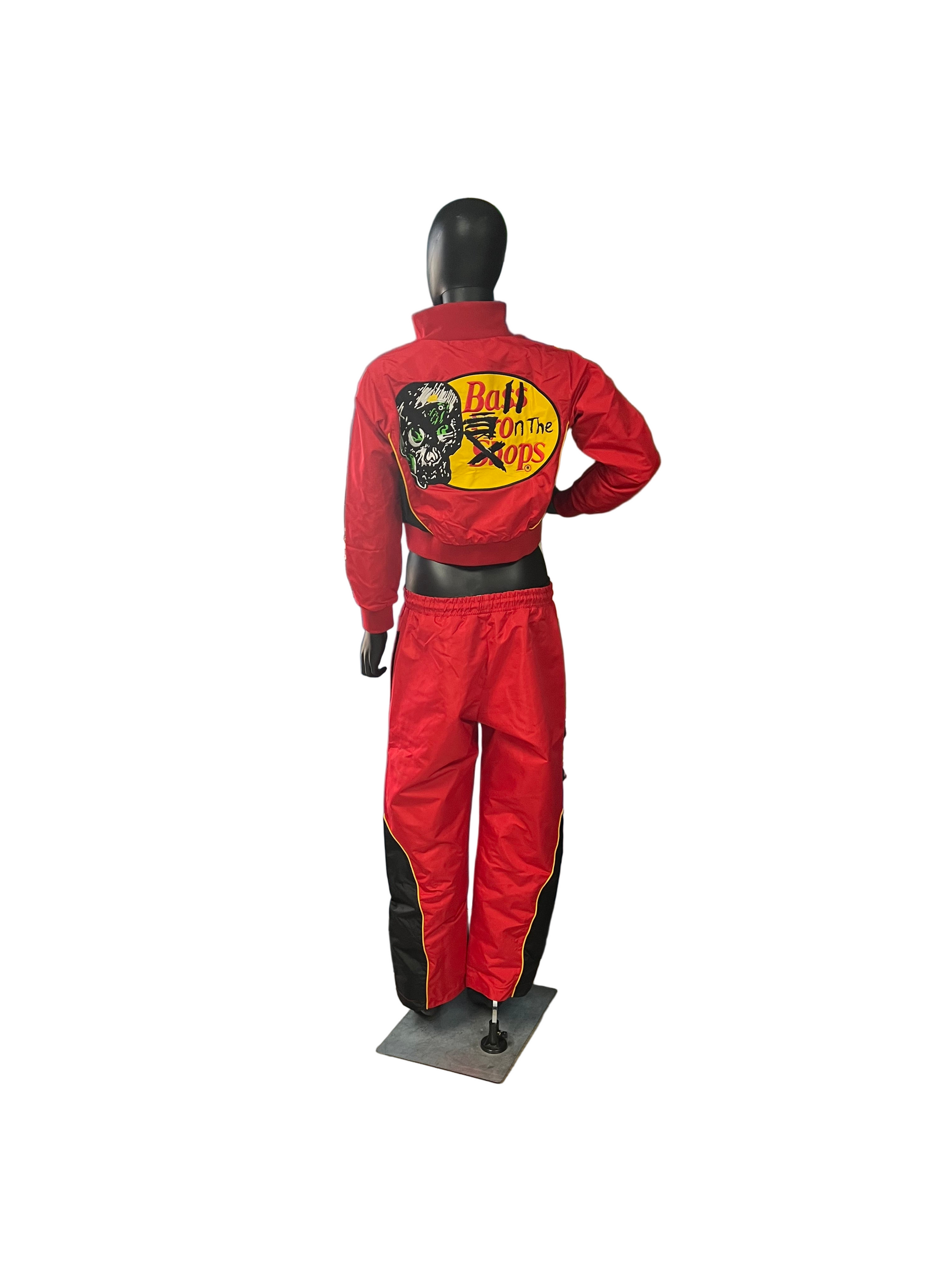 Ladies Red Fire Ball On The Ops Set