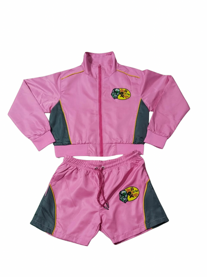“PINK PRESSURE BALL ON THE OPS CROP SHORT SET”