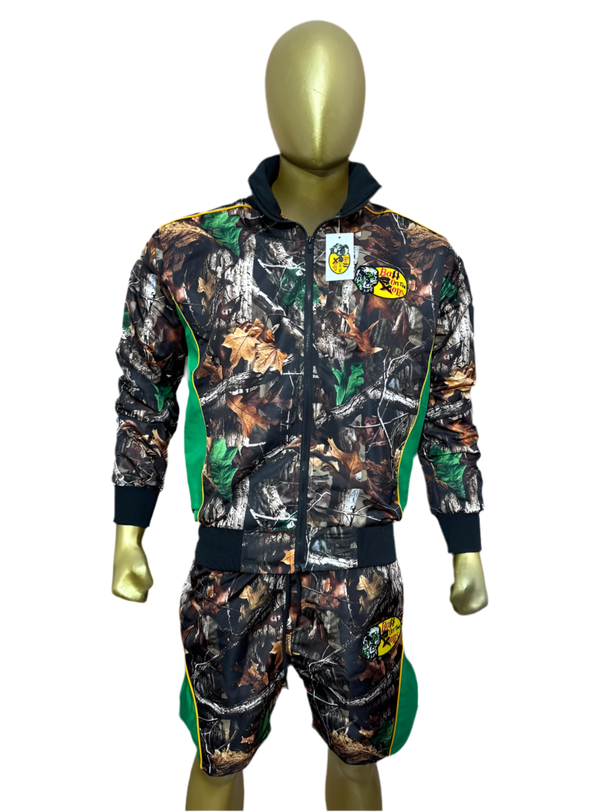 “Green Tree Camo Ball On The Ops Short Set”