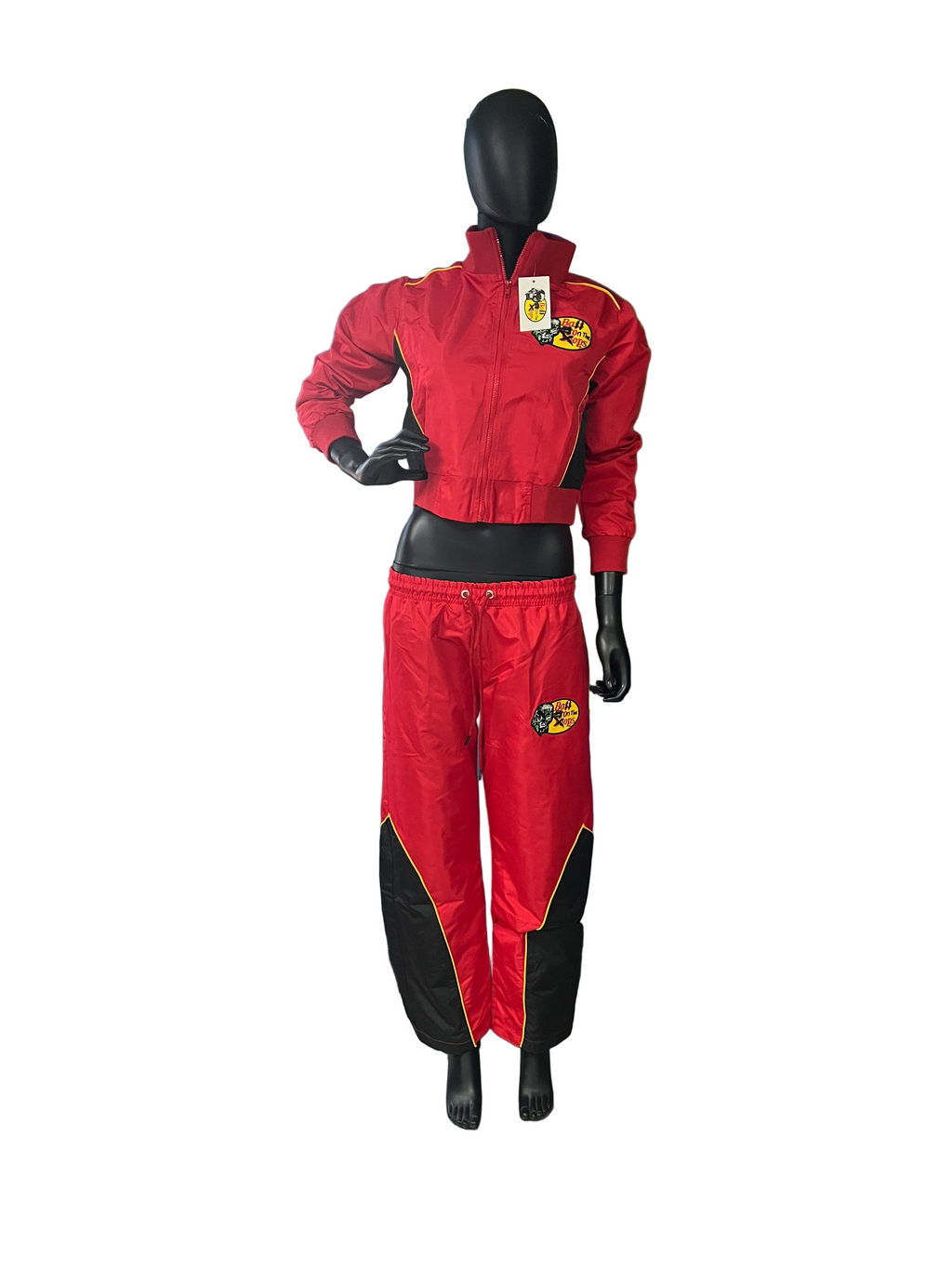 Ladies Red Fire Ball On The Ops Set