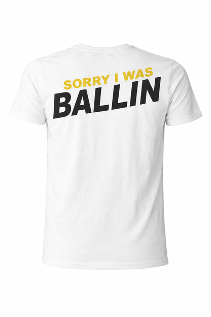 White Sorry T Shirt