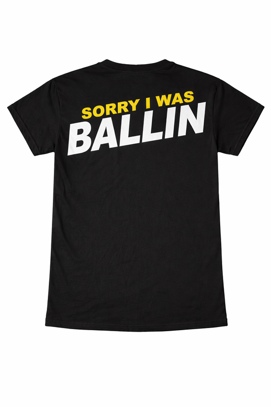Black Sorry T Shirt