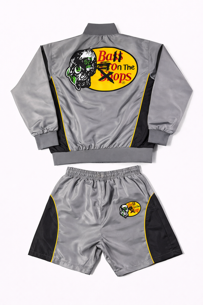 “Cement Grey Ball On The Ops Short Set”