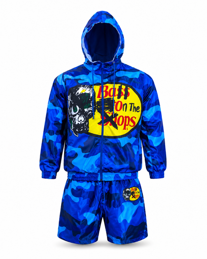 Blue Camo Opposition Windbreaker Set