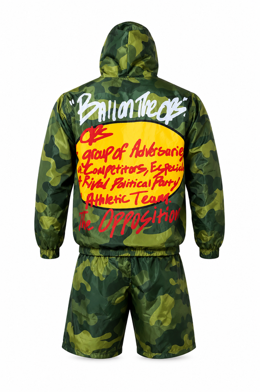 Olive Camo Opposition Windbreaker Set