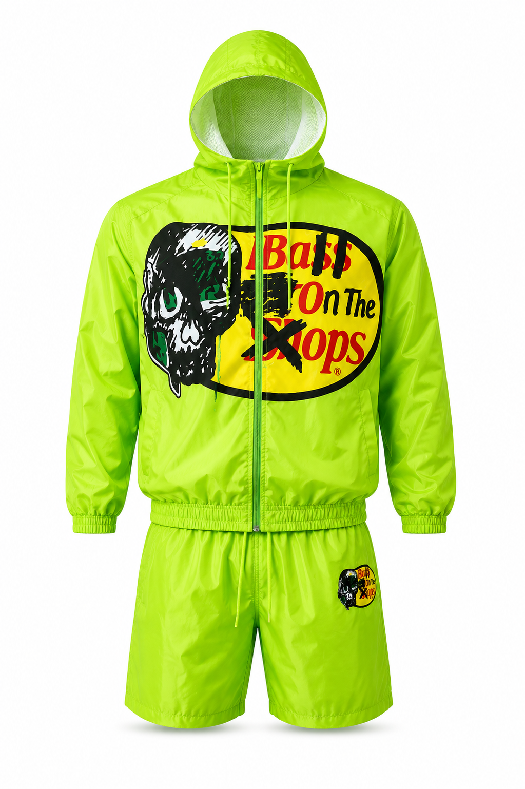 Neon Green Opposition Windbreaker Set