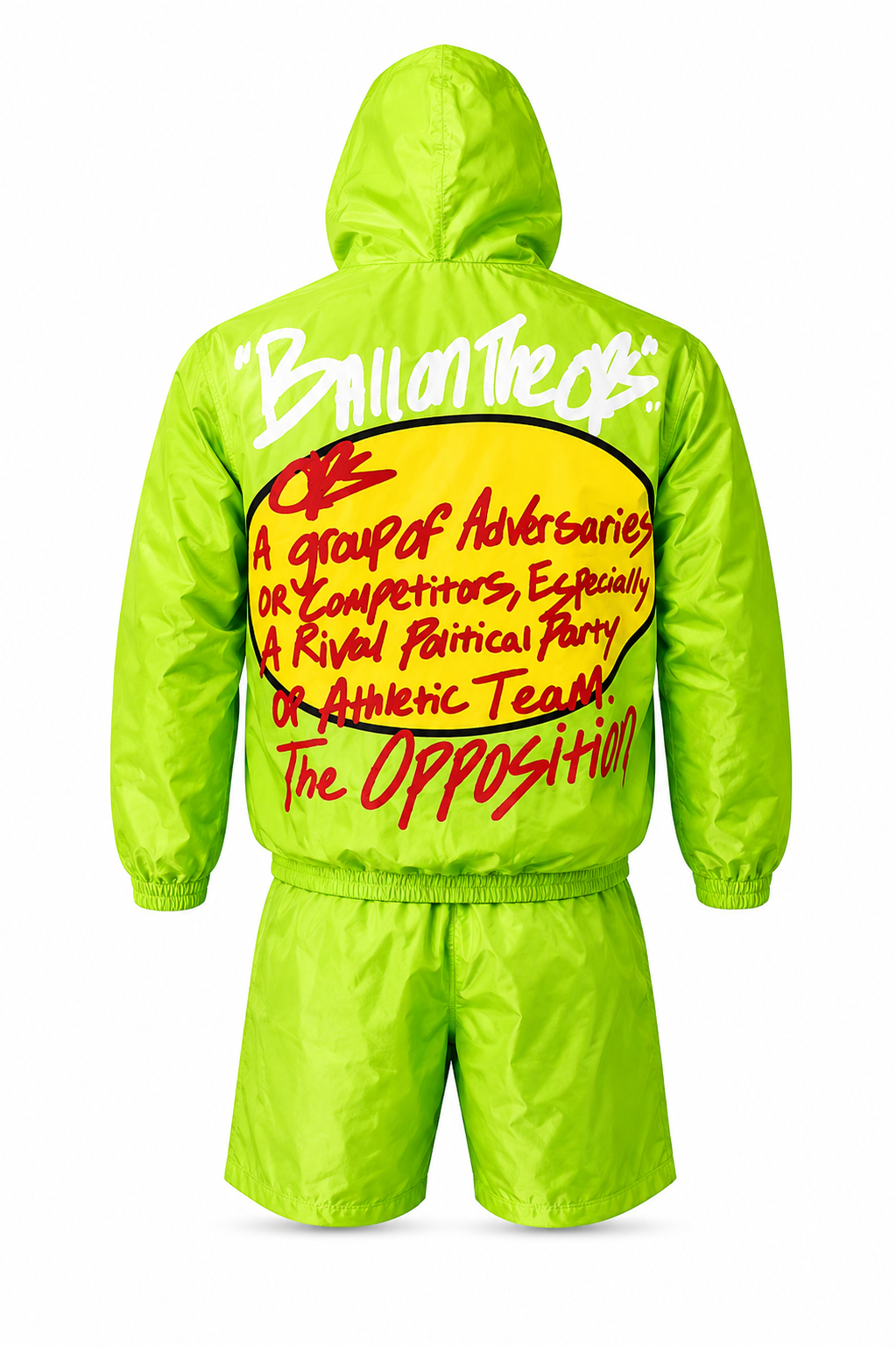Neon Green Opposition Windbreaker Set