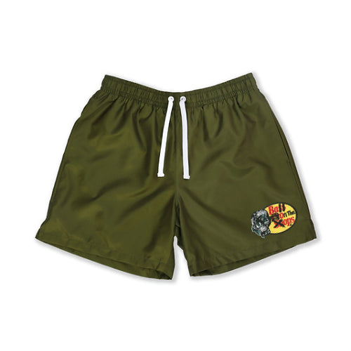 "BALL ON THE OPS NYLON SHORTS”